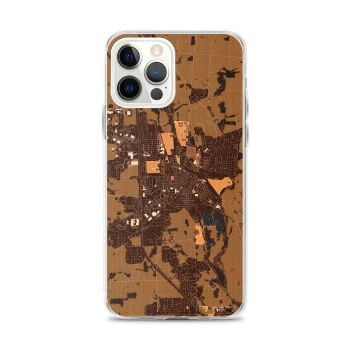 Custom Troy Ohio Map iPhone 12 Pro Max Phone Case in Ember