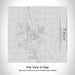 Rendered View of Troy Ohio Map Engraving on 17oz Stainless Steel Insulated Tumbler
