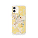 Custom Troy Ohio Map iPhone 12 Phone Case in Woodblock