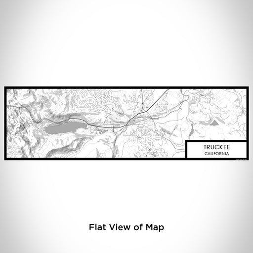 Flat View of Map Custom Truckee California Map Enamel Mug in Classic