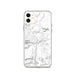 Custom iPhone 11 Truckee California Map Phone Case in Classic