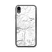 Custom iPhone XR Truckee California Map Phone Case in Classic