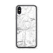 Custom iPhone X/XS Truckee California Map Phone Case in Classic