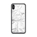 Custom iPhone XS Max Truckee California Map Phone Case in Classic