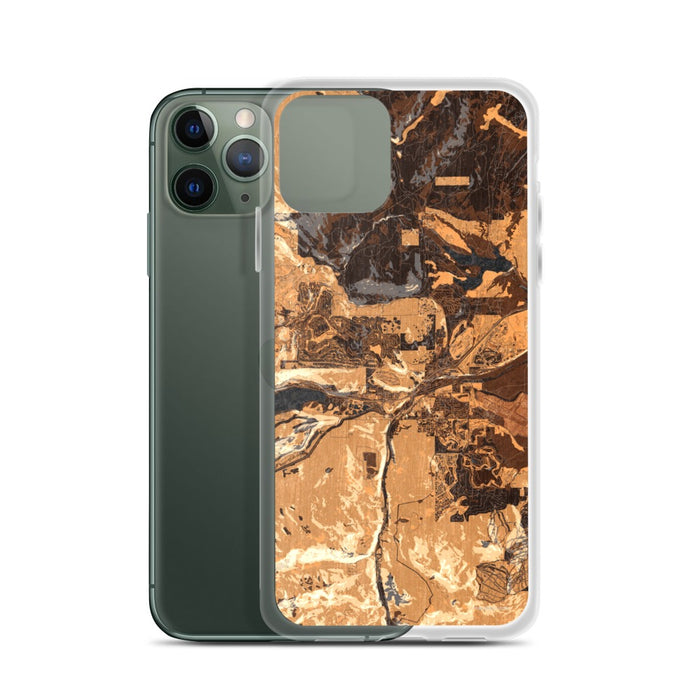 Custom Truckee California Map Phone Case in Ember