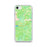 Custom iPhone SE Truckee California Map Phone Case in Watercolor