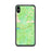 Custom iPhone XS Max Truckee California Map Phone Case in Watercolor