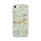 Custom iPhone SE Truckee California Map Phone Case in Woodblock