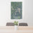24x36 Truman Lake Missouri Map Print Portrait Orientation in Afternoon Style Behind 2 Chairs Table and Potted Plant