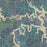 Truman Lake Missouri Map Print in Afternoon Style Zoomed In Close Up Showing Details