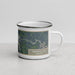 Right View Custom Truman Lake Missouri Map Enamel Mug in Afternoon