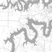 Truman Lake Missouri Map Print in Classic Style Zoomed In Close Up Showing Details