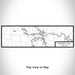 Flat View of Map Custom Truman Lake Missouri Map Enamel Mug in Classic