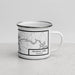 Right View Custom Truman Lake Missouri Map Enamel Mug in Classic
