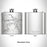 Rendered View of Truman Lake Missouri Map Engraving on 6oz Stainless Steel Flask