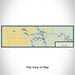 Flat View of Map Custom Truman Lake Missouri Map Enamel Mug in Woodblock