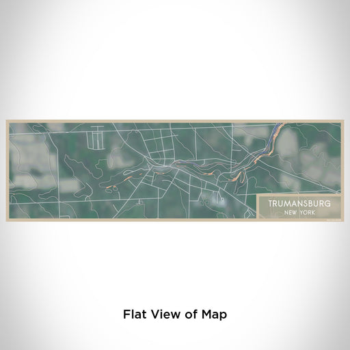 Flat View of Map Custom Trumansburg New York Map Enamel Mug in Afternoon