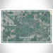Trumansburg New York Map Print Landscape Orientation in Afternoon Style With Shaded Background