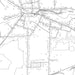 Trumansburg New York Map Print in Classic Style Zoomed In Close Up Showing Details