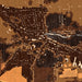 Trumansburg New York Map Print in Ember Style Zoomed In Close Up Showing Details