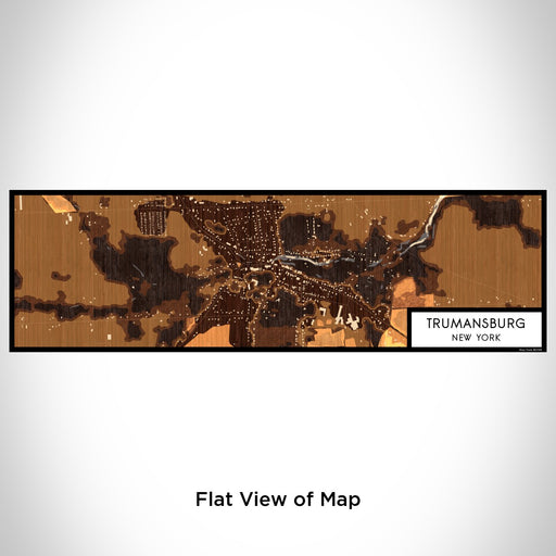 Flat View of Map Custom Trumansburg New York Map Enamel Mug in Ember