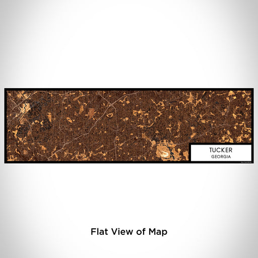 Flat View of Map Custom Tucker Georgia Map Enamel Mug in Ember