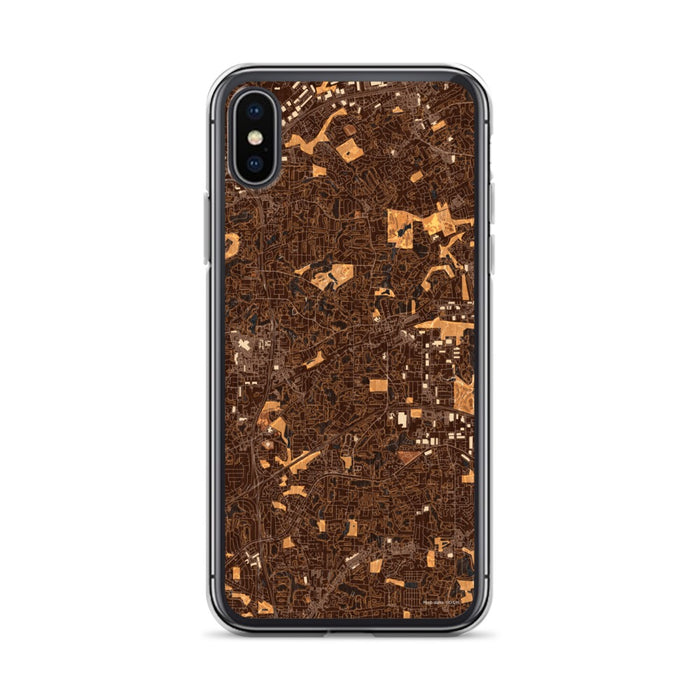 Custom Tucker Georgia Map Phone Case in Ember