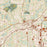 Tucker Georgia Map Print in Woodblock Style Zoomed In Close Up Showing Details