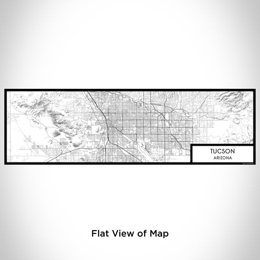 Flat View of Map Custom Tucson Arizona Map Enamel Mug in Classic