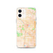 Custom Tucson Arizona Map iPhone 12 Phone Case in Watercolor