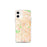 Custom Tucson Arizona Map iPhone 12 mini Phone Case in Watercolor