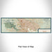 Flat View of Map Custom Tucson Arizona Map Enamel Mug in Woodblock
