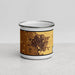 Front View Custom Tulare California Map Enamel Mug in Ember
