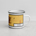 Right View Custom Tulare California Map Enamel Mug in Ember