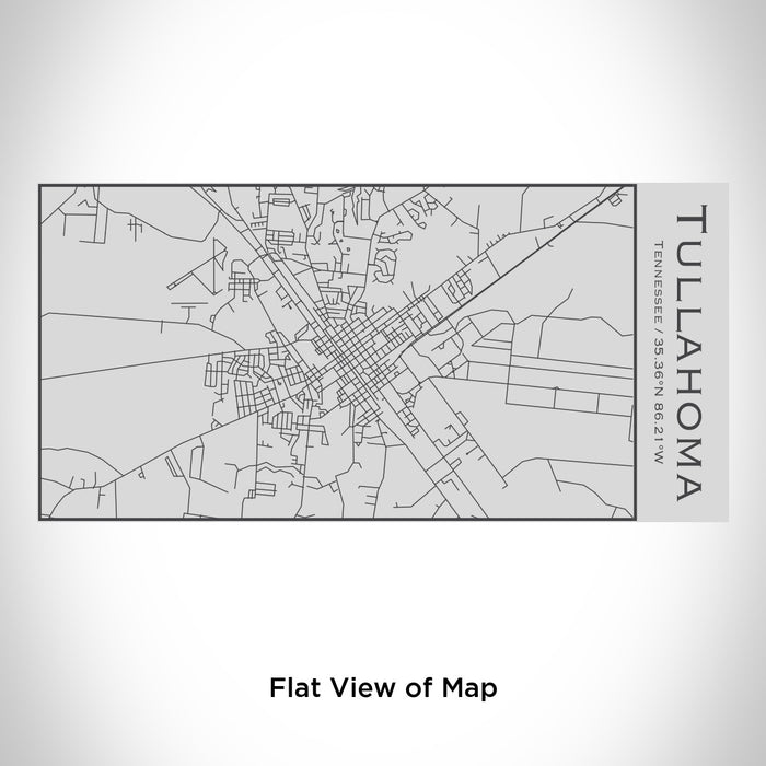 Rendered View of Tullahoma Tennessee Map Engraving on 17oz Stainless Steel Insulated Cola Bottle