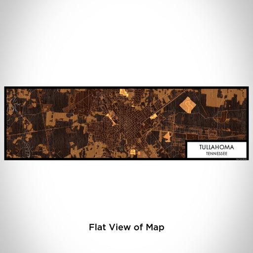 Flat View of Map Custom Tullahoma Tennessee Map Enamel Mug in Ember