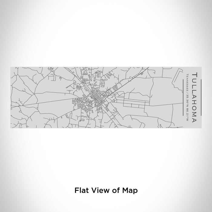 Rendered View of Tullahoma Tennessee Map Engraving on 10oz Stainless Steel Insulated Cup with Sipping Lid