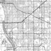 Tulsa Oklahoma Map Print in Classic Style Zoomed In Close Up Showing Details
