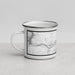 Left View Custom Tulsa Oklahoma Map Enamel Mug in Classic