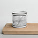 Front View Custom Tulsa Oklahoma Map Enamel Mug in Classic on Cutting Board