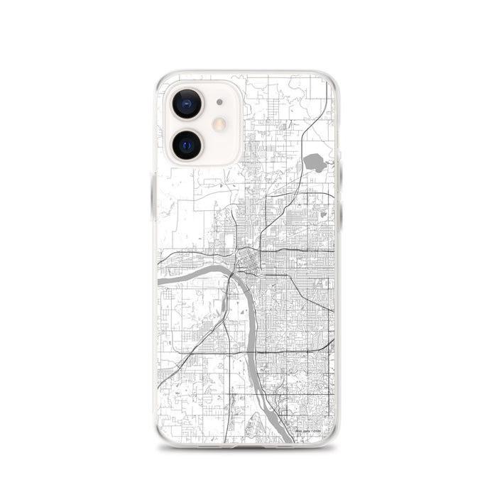 Custom Tulsa Oklahoma Map iPhone 12 Phone Case in Classic