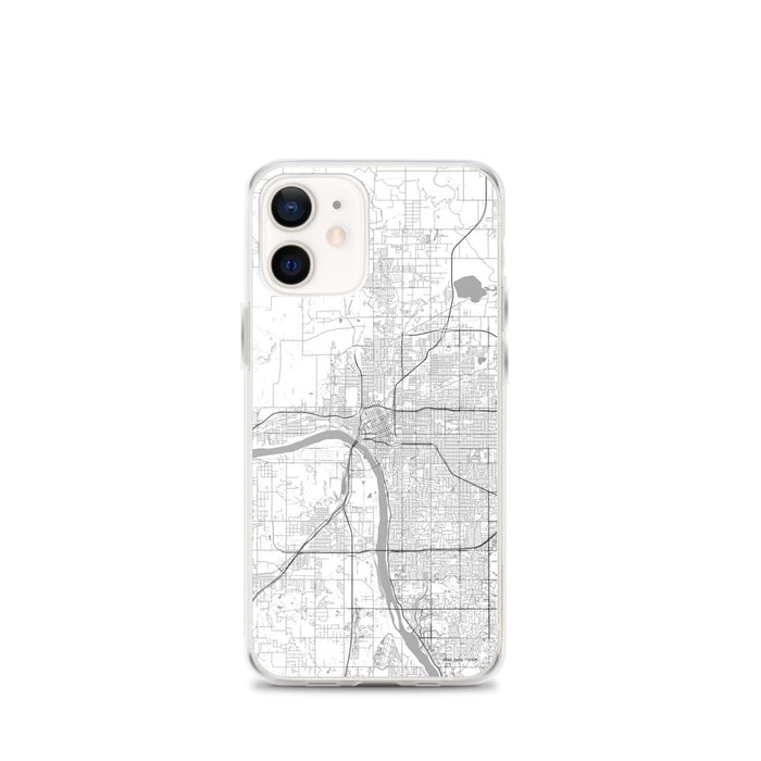 Custom Tulsa Oklahoma Map iPhone 12 mini Phone Case in Classic