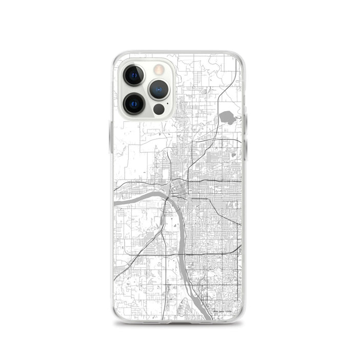 Custom Tulsa Oklahoma Map iPhone 12 Pro Phone Case in Classic