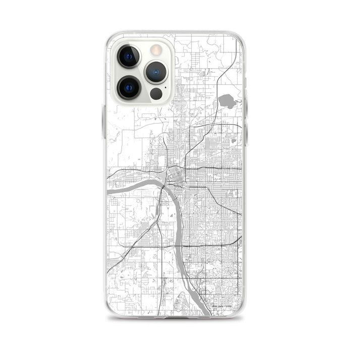 Custom Tulsa Oklahoma Map iPhone 12 Pro Max Phone Case in Classic