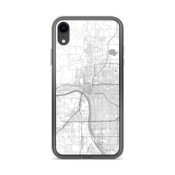 Custom Tulsa Oklahoma Map Phone Case in Classic