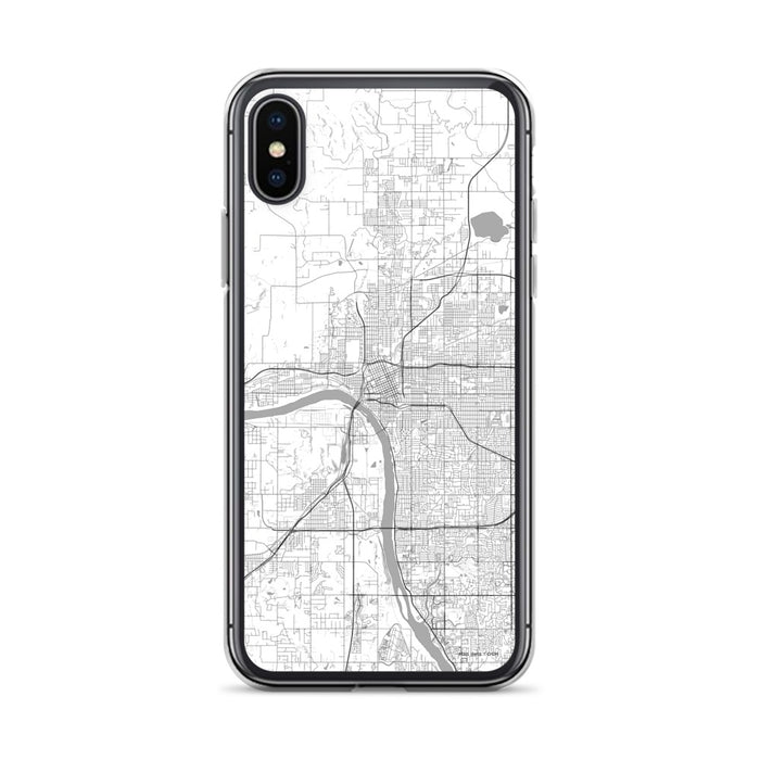 Custom Tulsa Oklahoma Map Phone Case in Classic