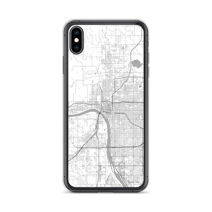 Custom Tulsa Oklahoma Map Phone Case in Classic