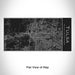 Rendered View of Tulsa Oklahoma Map Engraving on 17oz Stainless Steel Insulated Cola Bottle in Black
