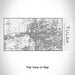 Rendered View of Tulsa Oklahoma Map Engraving on 17oz Stainless Steel Insulated Cola Bottle in White
