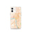 Custom Tulsa Oklahoma Map iPhone 12 mini Phone Case in Watercolor